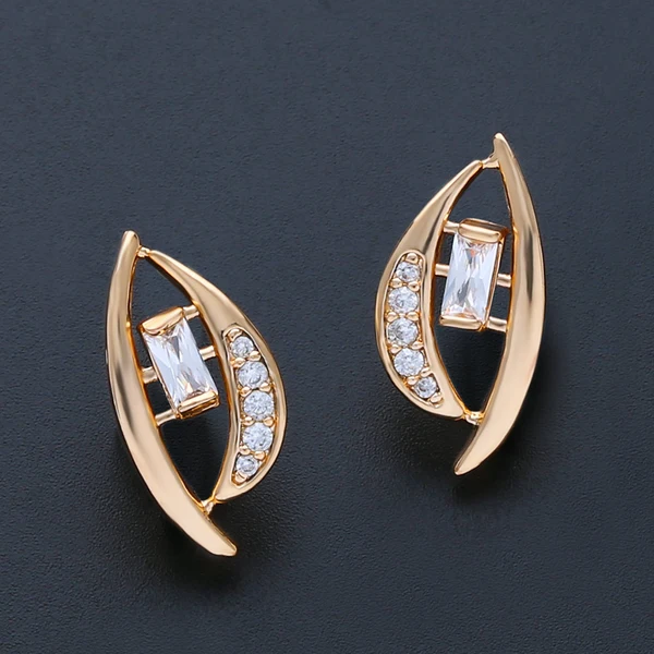 New topaz earrings micro-diamond earrings gift factory wholesale European and American evening party accessories erj75