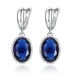   New retro luxury women's earrings inlaid with large zircon simple and atmospheric party accessories