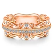 New European and American temperament all-match women's rings, high quality exquisite party cocktail rings wholesale