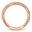 New simple creative braided twist ring copper plated gold and silver ladies' pinky ring