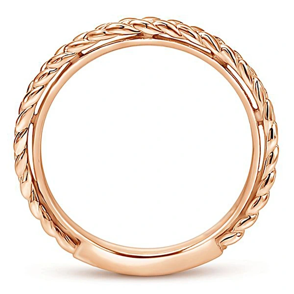 New simple creative braided twist ring copper plated gold and silver ladies' pinky ring