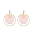 Japanese and Korean sweet beauty macaron earrings fashionable and simple new acrylic personality trend earring accessories ern12