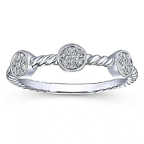 New arrival, new style, micro inlaid zircon twist ring, simple and fashionable women's ring, hand jewelry wholesale