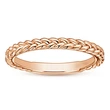 New simple creative braided twist ring copper plated gold and silver ladies' pinky ring