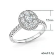 European and American new fashion all-match full diamond zircon ring female party gathering ring hand jewelry