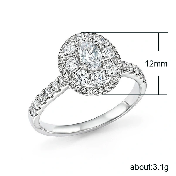 European and American new fashion all-match full diamond zircon ring female party gathering ring hand jewelry
