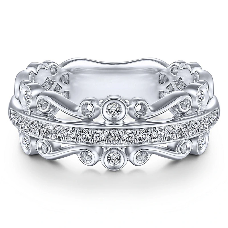 New European and American temperament all-match women's rings, high quality exquisite party cocktail rings wholesale