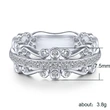 New European and American temperament all-match women's rings, high quality exquisite party cocktail rings wholesale