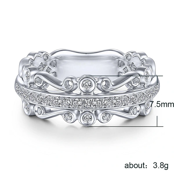 New European and American temperament all-match women's rings, high quality exquisite party cocktail rings wholesale