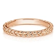 New simple creative braided twist ring copper plated gold and silver ladies' pinky ring