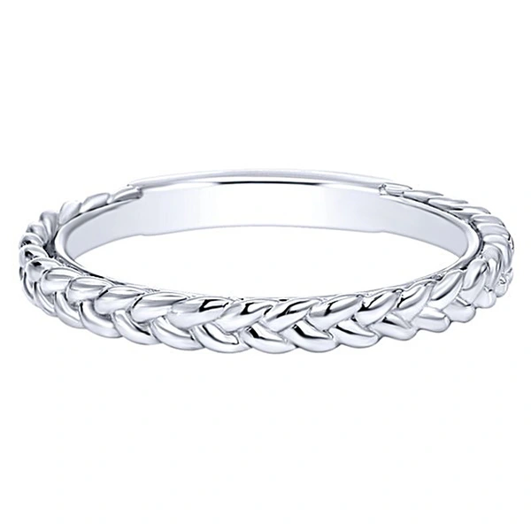 New simple creative braided twist ring copper plated gold and silver ladies' pinky ring