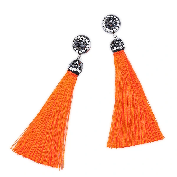 Hot selling new style long temperament tassel earrings high-end diamond earrings earrings for women erk69 light luxury