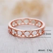 New hot selling fashion X-shaped hollow zircon women's ring all-match party accessories