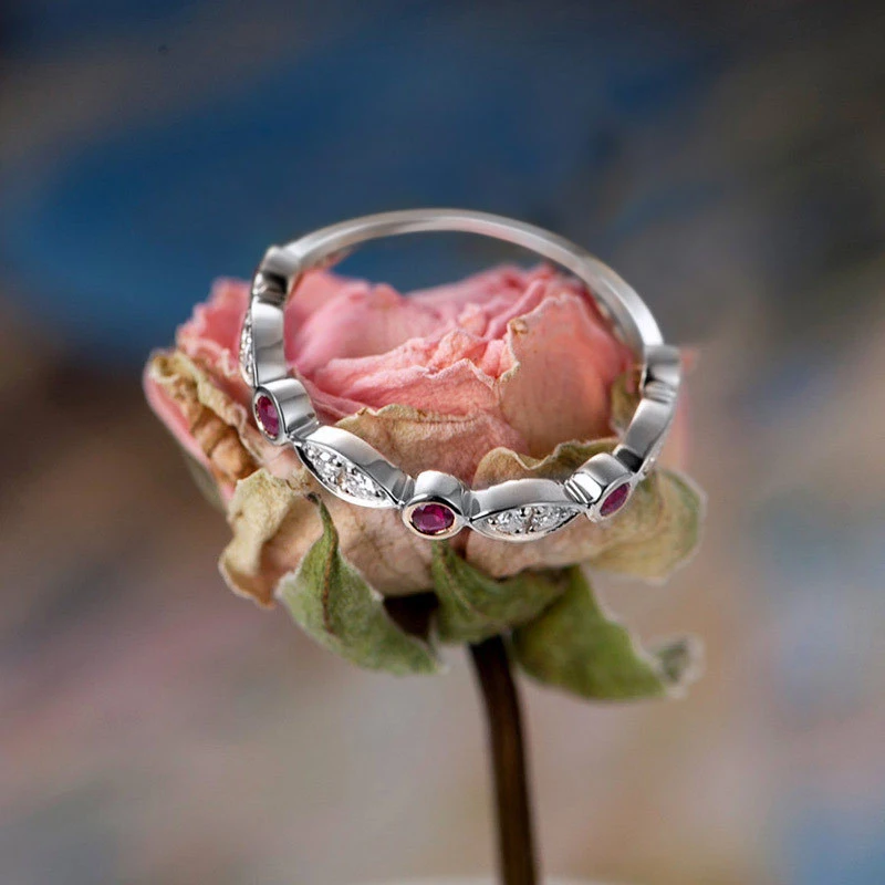 New simple micro-inlaid zircon women's ring fashionable and versatile ring travel souvenir hand jewelry