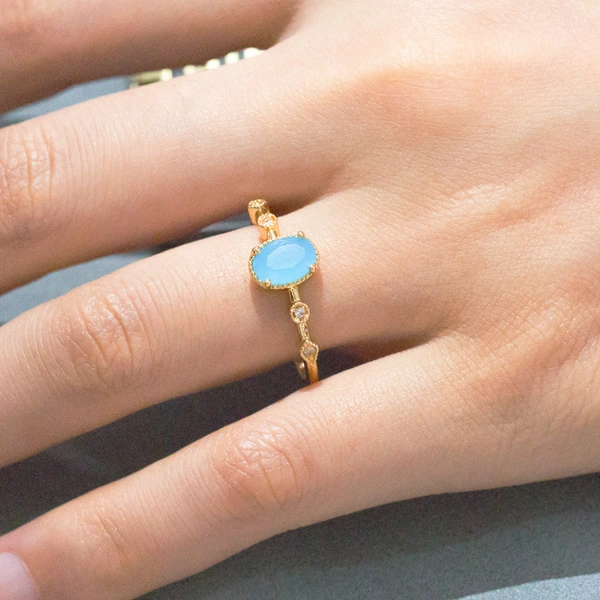 New simple micro-inlaid frosted zircon women's ring fashionable and versatile pinky ring wholesale