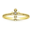 Hot selling sweet and fresh delicate minimalist style ring for women exquisite versatile diamond pinky ring