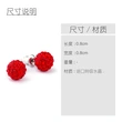 Korean fashion small exquisite women's crystal earrings simple and versatile diamond candy color earring accessories ern24