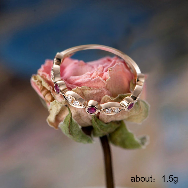 New simple micro-inlaid zircon women's ring fashionable and versatile ring travel souvenir hand jewelry