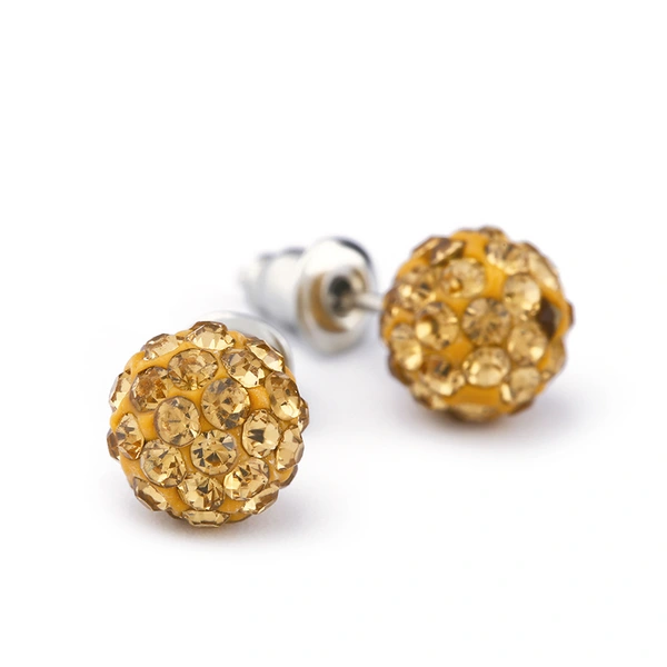 Korean fashion small exquisite women's crystal earrings simple and versatile diamond candy color earring accessories ern24