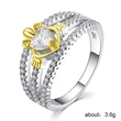 New creative crown plated 14k gold color ring European and American hand jewelry
