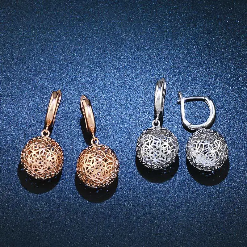 Accessories wholesale European and American fashion women's personality earrings creative exaggerated hollow round earrings ern36