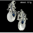  Wholesale new retro Phoenix Moonstone earrings for women creative earrings artificial gemstone jewelry