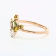 New wholesale women's gradient multi-color zircon ring creative green forest series clothing accessories
