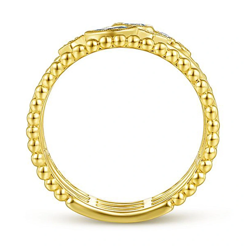 European and American hot accessories creative hollow geometric women's zircon ring party jewelry ring