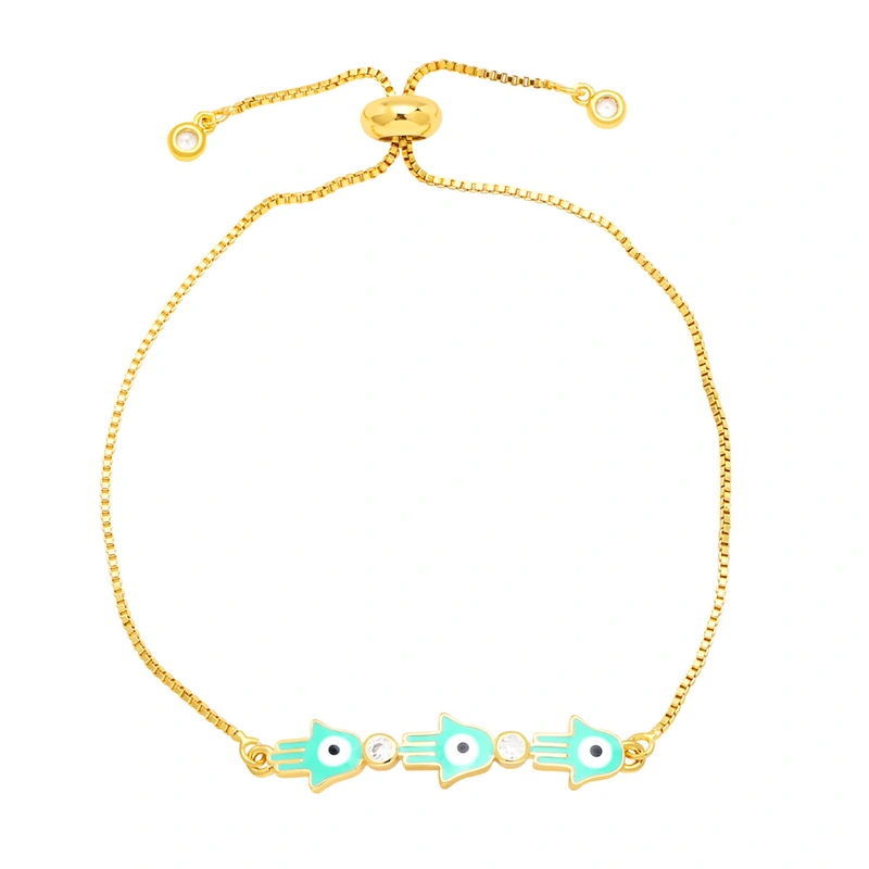 Clearance hot selling hand jewelry personality multi-color oil drop Fatima hand bracelet style fashion bracelet brk13