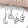 AS jewelry 26 English letters necklace female gold-plated full zircon clavicle chain nkn71