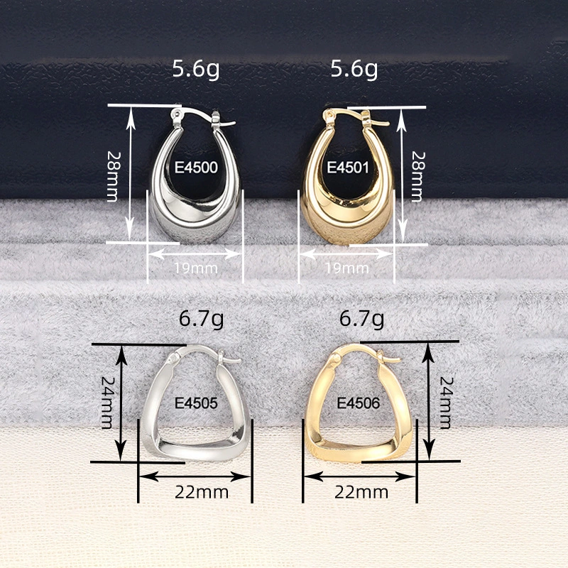 Geometric design earrings with triangular design, Middle Eastern style jewelry factory direct sales, French style