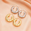 Creative bamboo U-shaped earrings for women, fashionable French style earrings, meteorite hot sale
