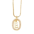 AS jewelry new style inlaid zircon 26 English letters necklace female gold-plated clavicle chain nka019