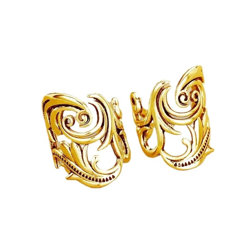 Cold style simple retro ear bone clip personality leaf non-pierced earrings female old-fashioned earrings