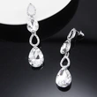 AS jewelry European and American new versatile wedding earrings women's water drop inlaid water drop earrings earrings erg89
