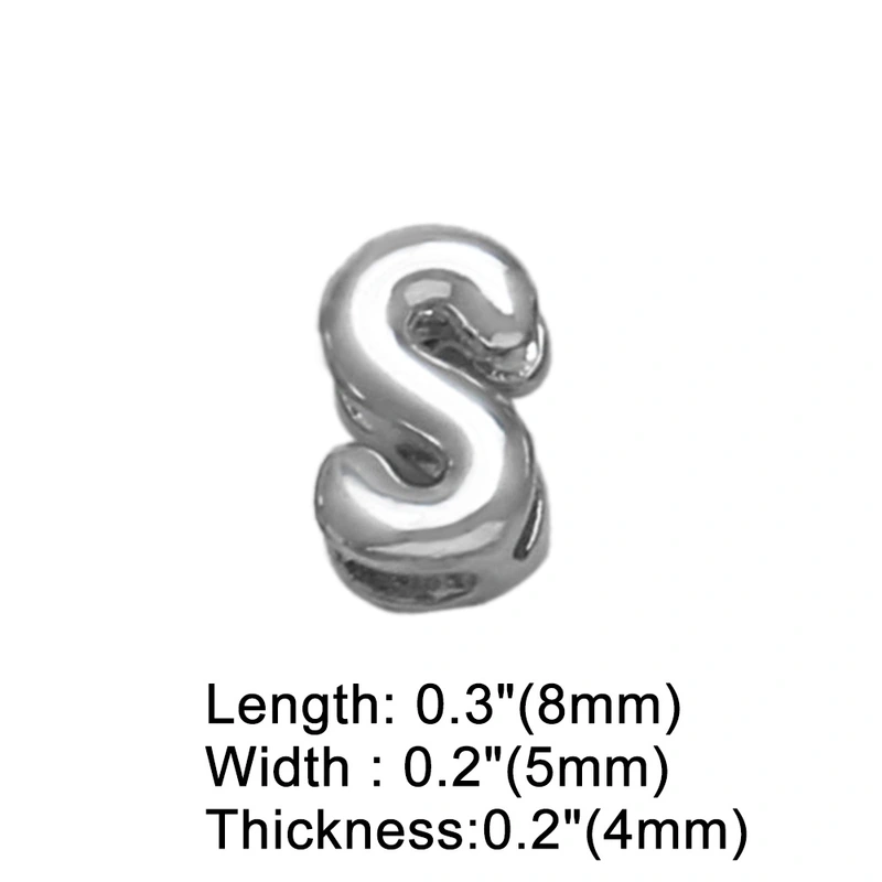 AS jewelry European and American all-match DIY with 26 English letters pendant necklace white K clavicle chain nkb300