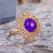 New product recommendation: luxury high-end flower zircon ring female exquisite Valentine's Day gift ring