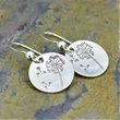New simple retro round dandelion earrings for women, palace earrings, hot selling single item earrings