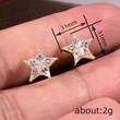 Attendance exquisite star earrings for women daily simple fashion accessories y2k sweet style personality