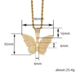 European and American hip-hop new butterfly pendant trend unisex street style necklace