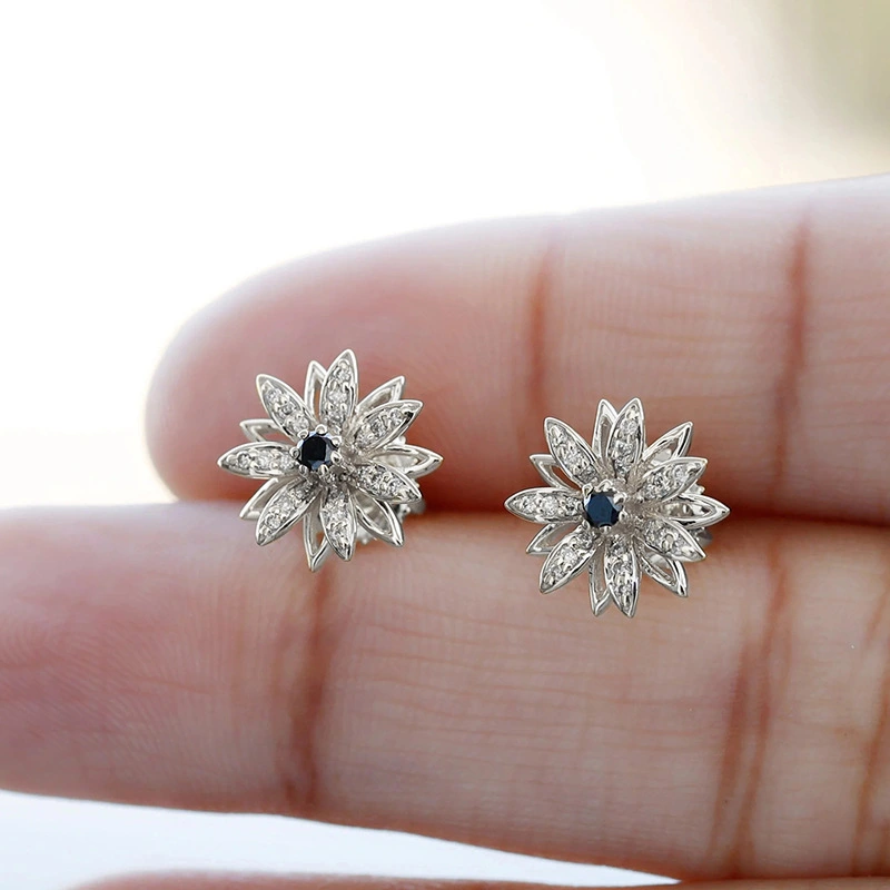   Sweet little daisy earrings for women, flower and floral pastoral accessories, forest-style daily matching earrings