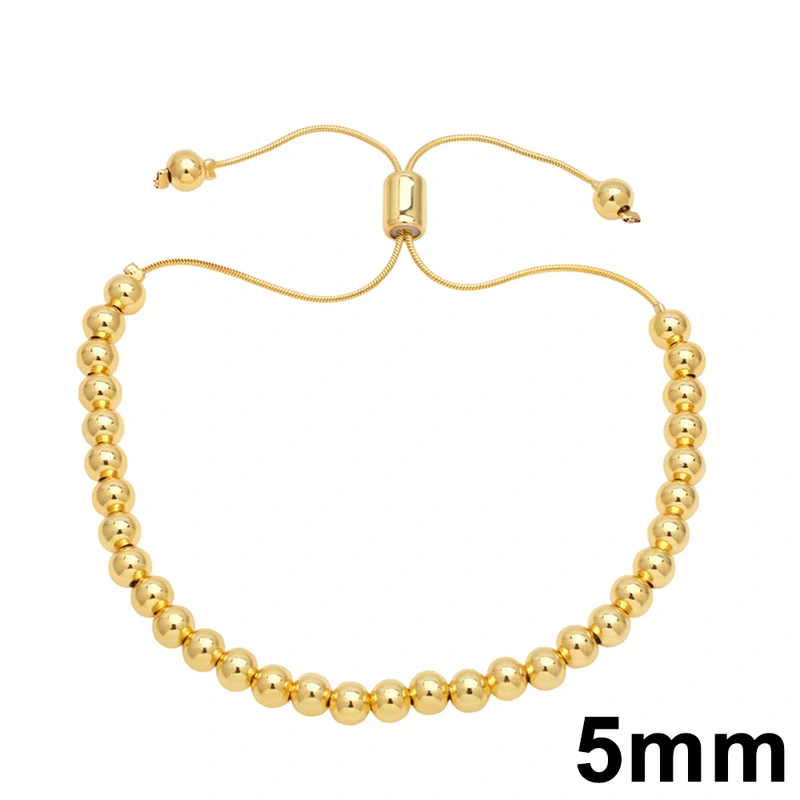 Hot style gold-plated beaded bracelet European and American simple personality creative bead jewelry bracelet accessories brm27