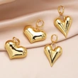 Hot style simple fashion love heart pendant earrings female personality creative versatile gold-plated earrings ery44