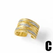 AS jewelry Europe and the United States hot selling two-color irregular open ring women's gold-plated exaggerated ring riq44