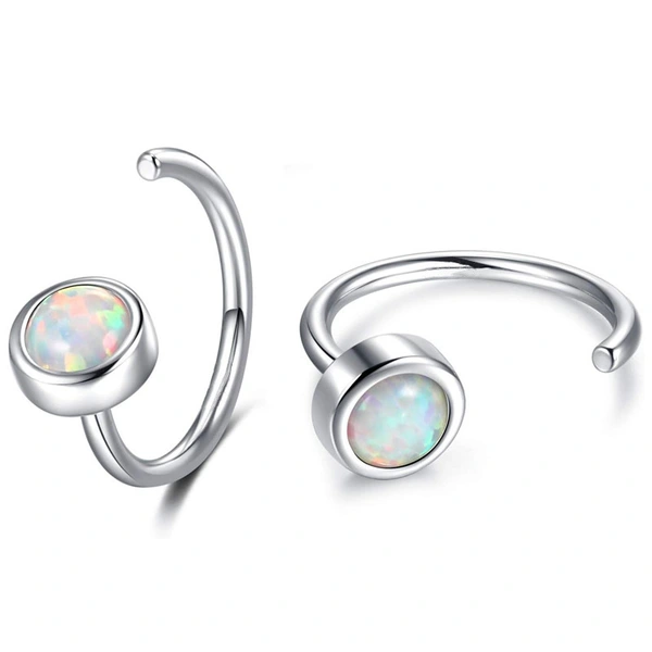  Hot-selling earrings for women in Europe and Korea, simple imitation opal earrings for daily wear