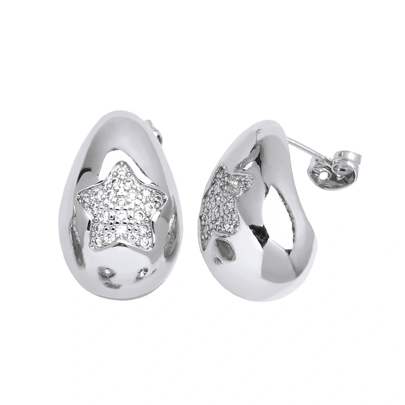 Hot selling water drop earrings for women gold-plated love cross butterfly earrings earrings jewelry erz77