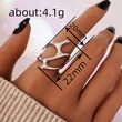  Future niche fashionable trend neutral ring trend hot style technology sense single ring popular ring