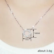  Factory direct sales round hollow geometric necklace micro inlaid zircon sparkling jewelry everyday elegant accessories