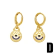 Hot selling devil eye earrings female niche personality European and American retro sun and moon earrings earrings ert45