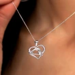  European and American hot-selling love necklace for women, exquisite design, heart-shaped jewelry, delicate jade hand jewelry
